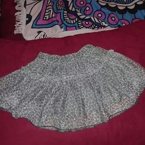 Zara grey leopard skirt